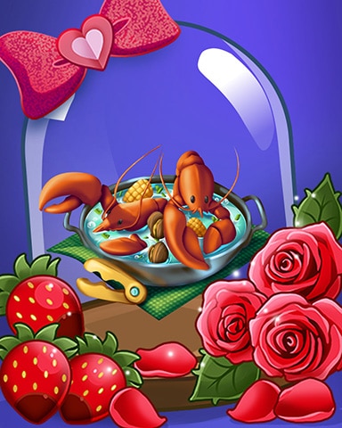 Valentines Lobster Badge - Snowbird Solitaire