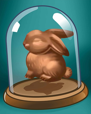 Chocolate Rabbit Badge - Sweet Tooth Town Chocolate Rabbit Badge - Sweet Tooth Town