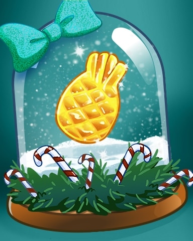 Holiday Pineapple Badge - Sweet Tooth Town