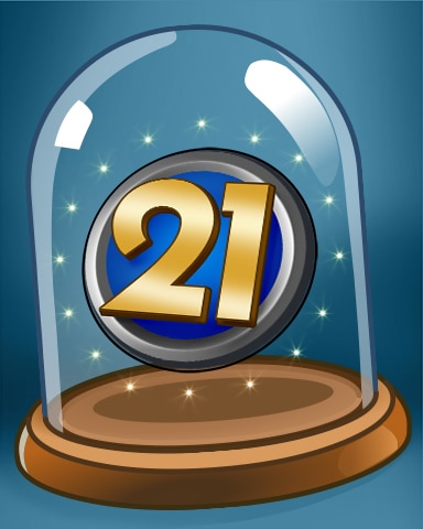 Twenty One Medal Badge - Turbo 21 HD