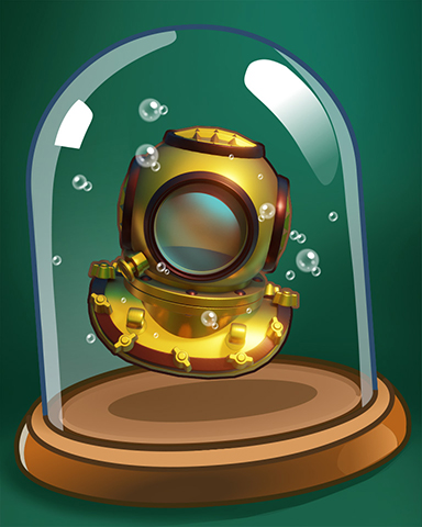 Diving Helmet Badge - Vaults Of Atlantis Slots