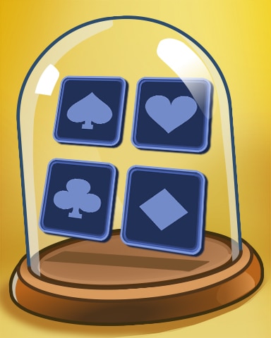 Poker Cards Badge - World Class Solitaire HD