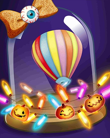 Halloween Balloon Badge - Wheel Of Fortune: Pogo™ Edition