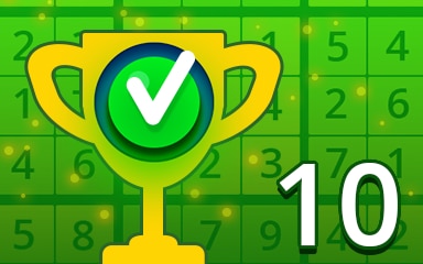 Weekly Special 10 Easy Badge - Pogo Daily Sudoku