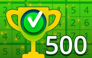 Weekly Special 500 Easy Badge - Pogo Daily Sudoku