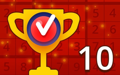 Weekly Special 10 Hard Badge - Pogo Daily Sudoku