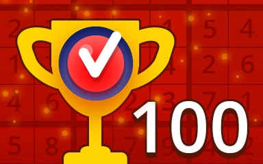 Weekly Special 100 Hard Badge - Pogo Daily Sudoku