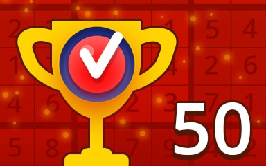 Weekly Special 50 Hard Badge - Pogo Daily Sudoku