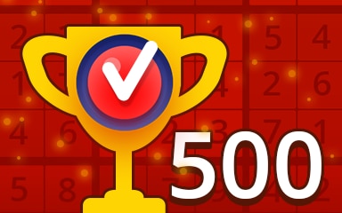 Weekly Special 500 Hard Badge - Pogo Daily Sudoku