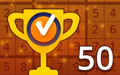 Weekly Special 50 Medium Badge - Pogo Daily Sudoku