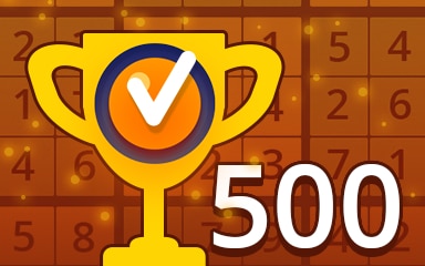 Weekly Special 500 Medium Badge - Pogo Daily Sudoku