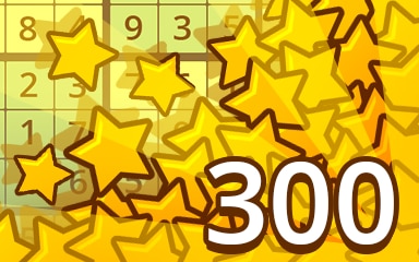 Stars Weekly Special 300 Badge - Pogo Daily Sudoku