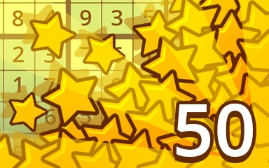 Stars Weekly Special 50 Badge - Pogo™ Daily Sudoku