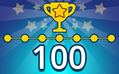 Weekly Special Puzzle 100 Badge - Pogo Daily Sudoku